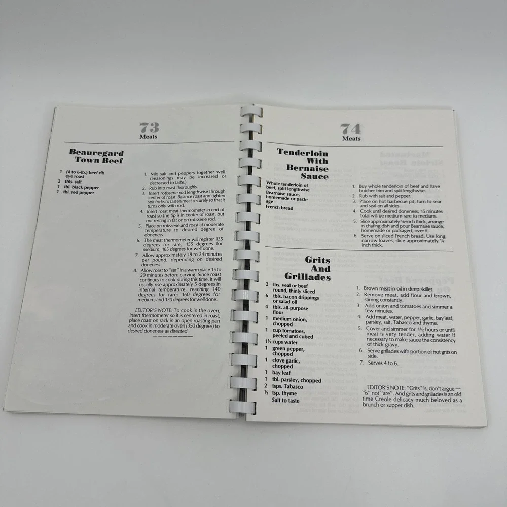 Louisiana Largesse Cookbook Pat Baldridge 1983 Cajun Creole Southern Recipes